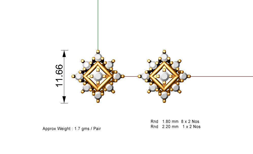88 nose pins cad 3dm stl details 3D print model_51