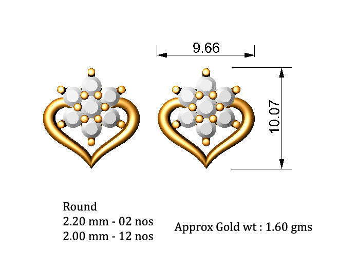 88 nose pins cad 3dm stl details 3D print model_93