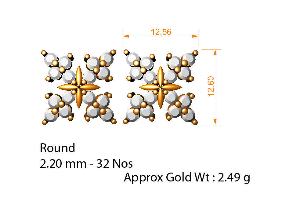 88 nose pins cad 3dm stl details 3D print model_17