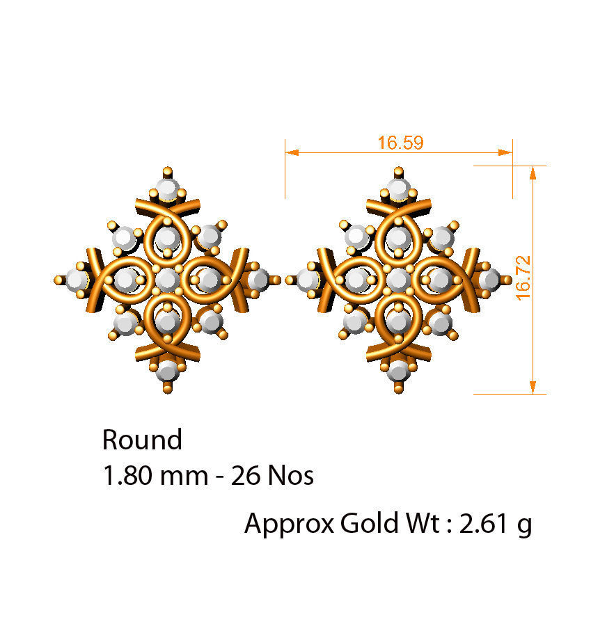 88 nose pins cad 3dm stl details 3D print model_76