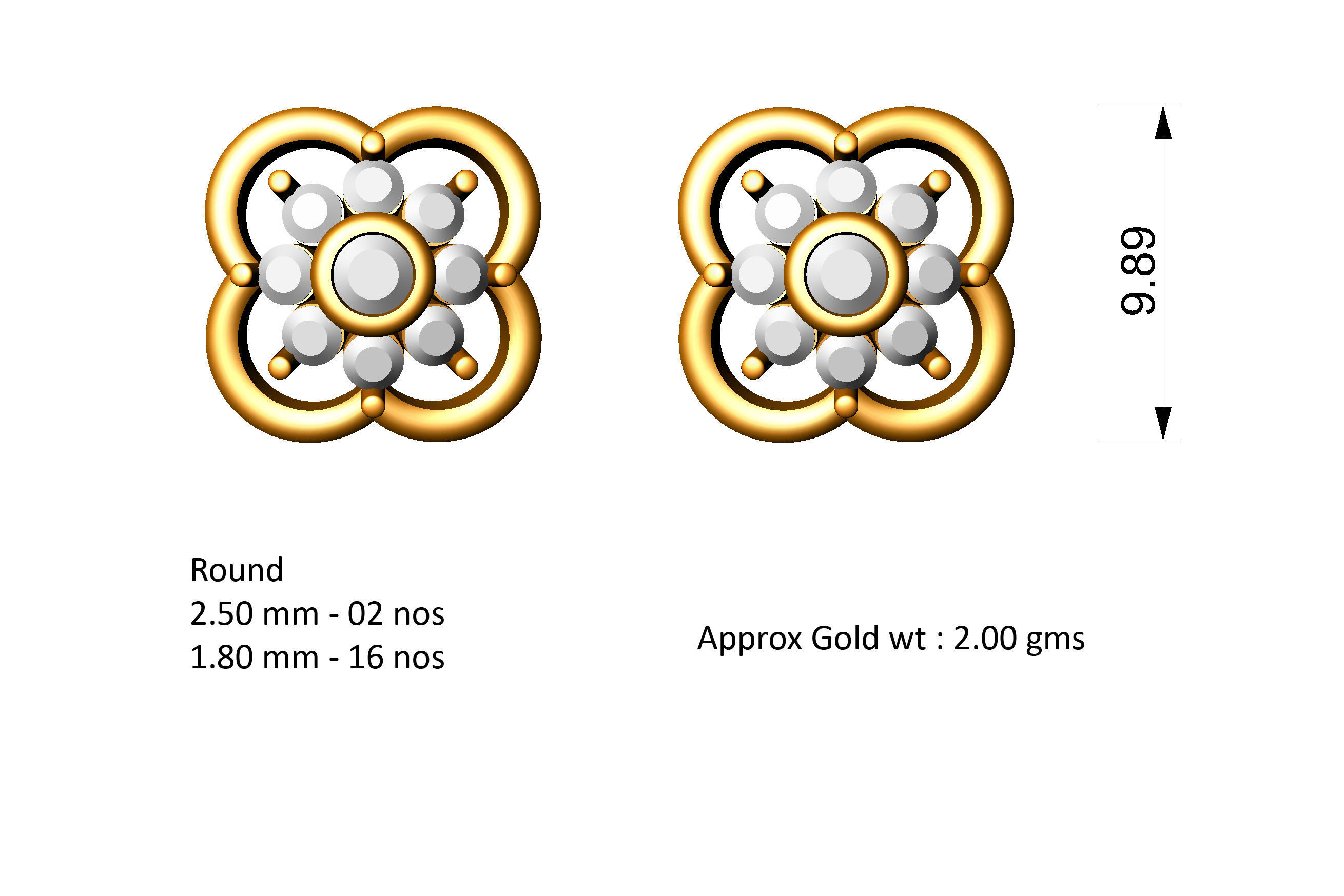 88 nose pins cad 3dm stl details 3D print model_39