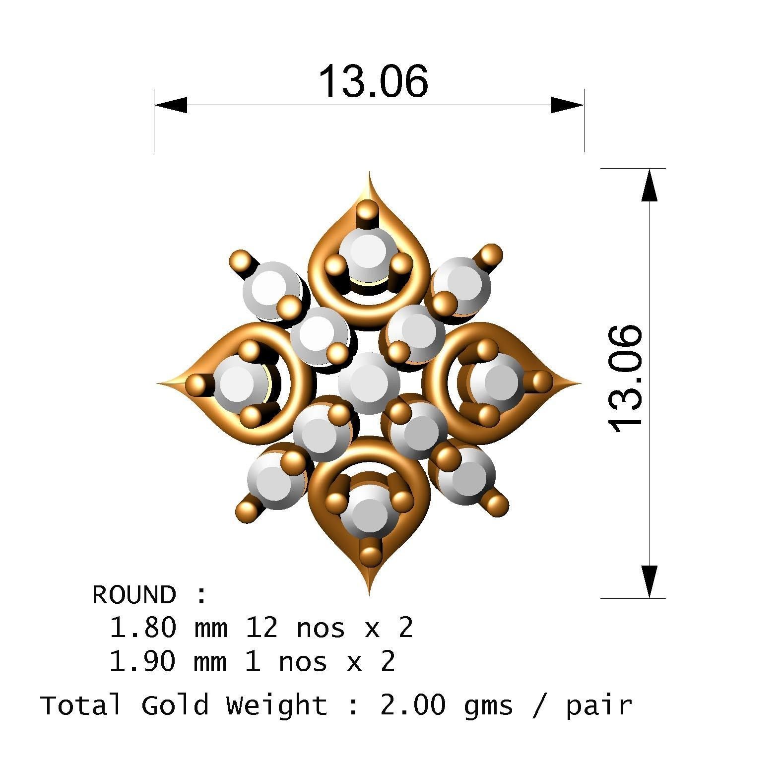 88 nose pins cad 3dm stl details 3D print model_88