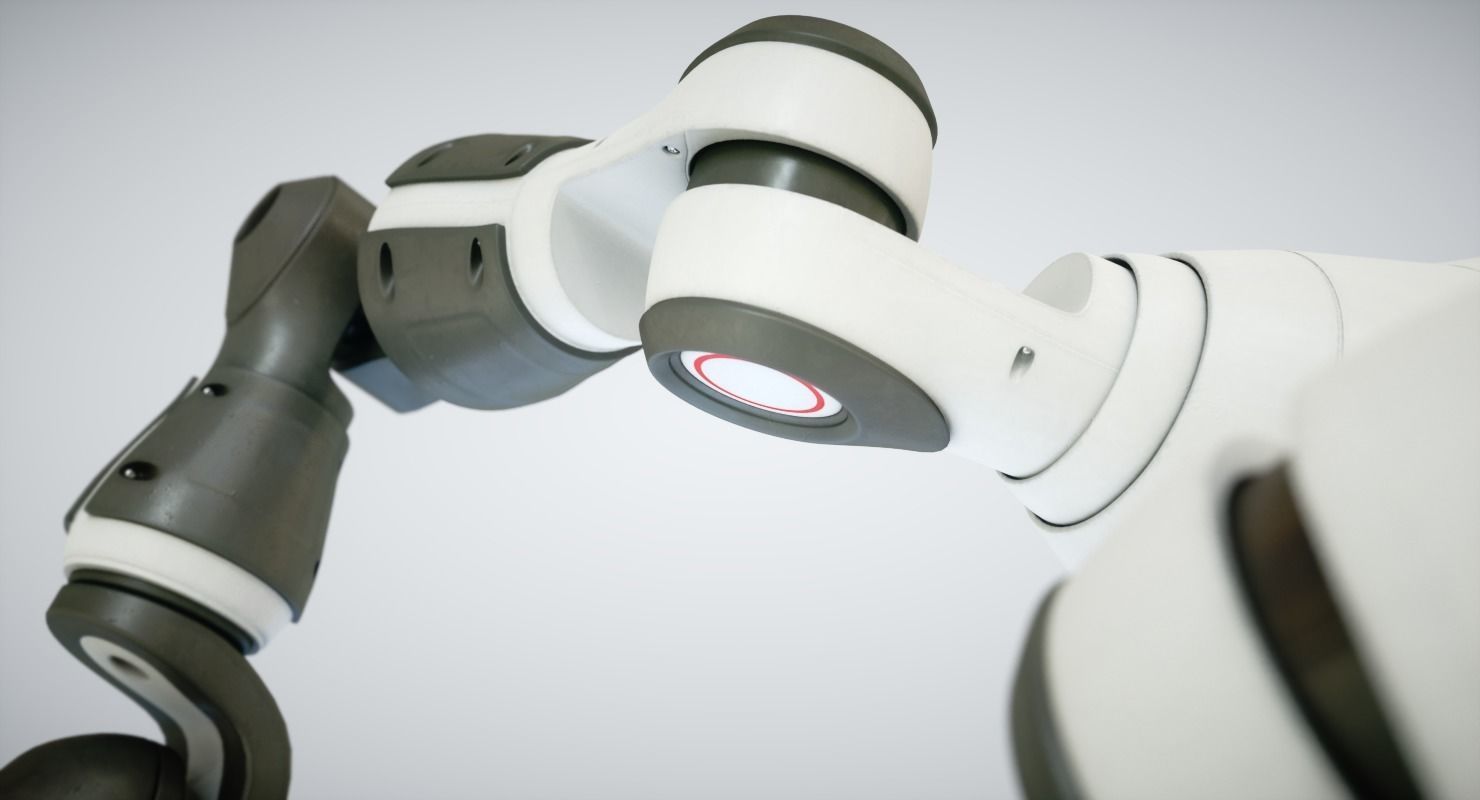 Robot Yumi Low-poly 3D model_9