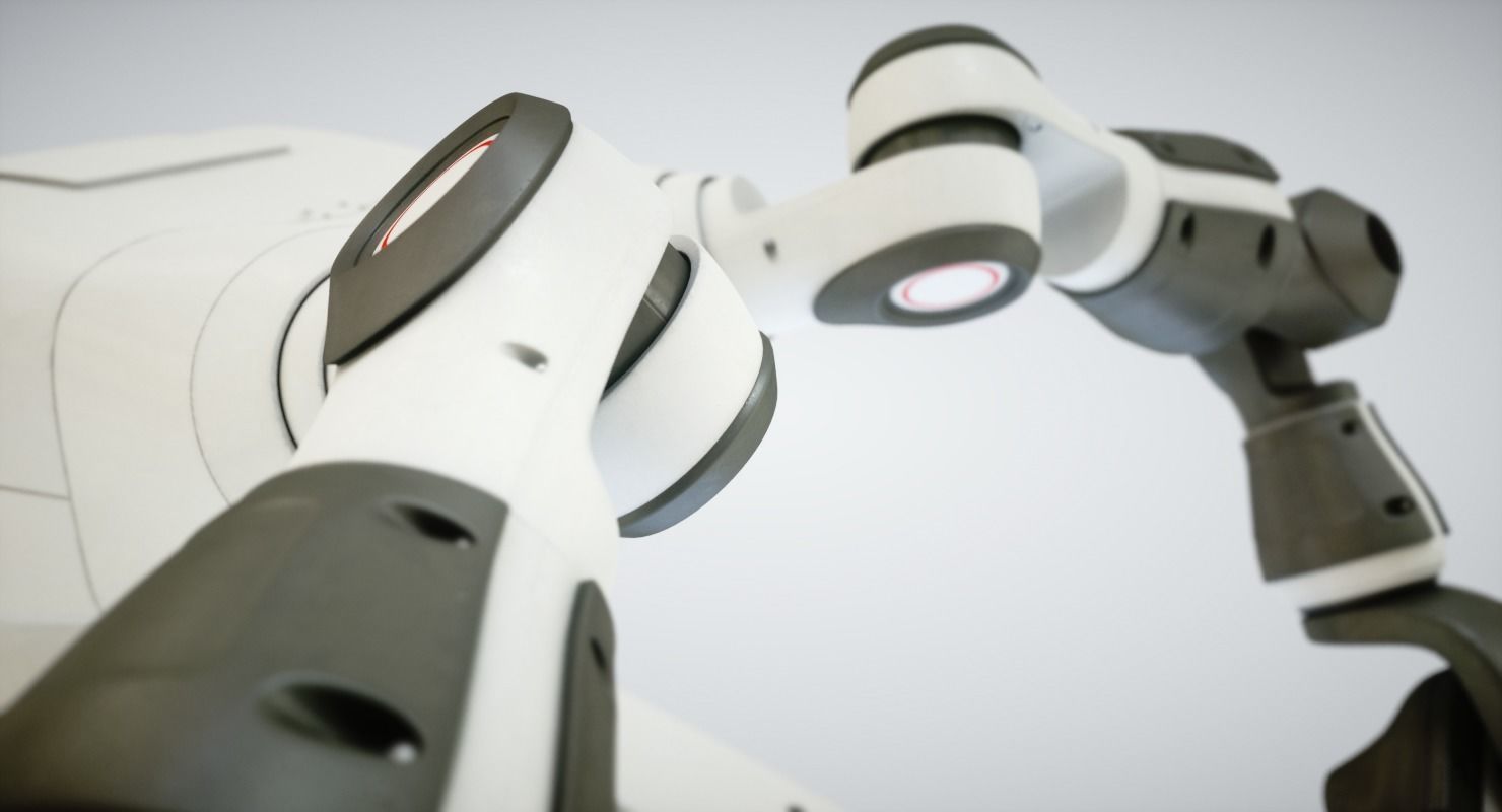 Robot Yumi Low-poly 3D model_4