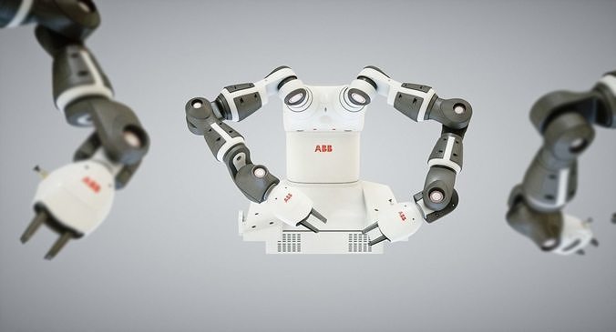 Robot Yumi Low-poly 3D model
