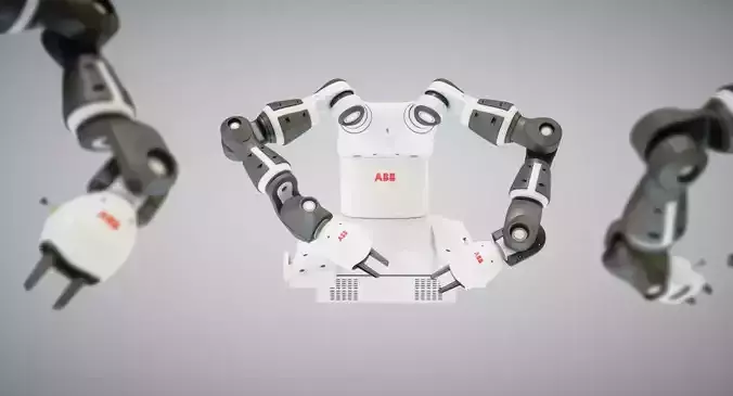 Robot Yumi Low-poly 3D model