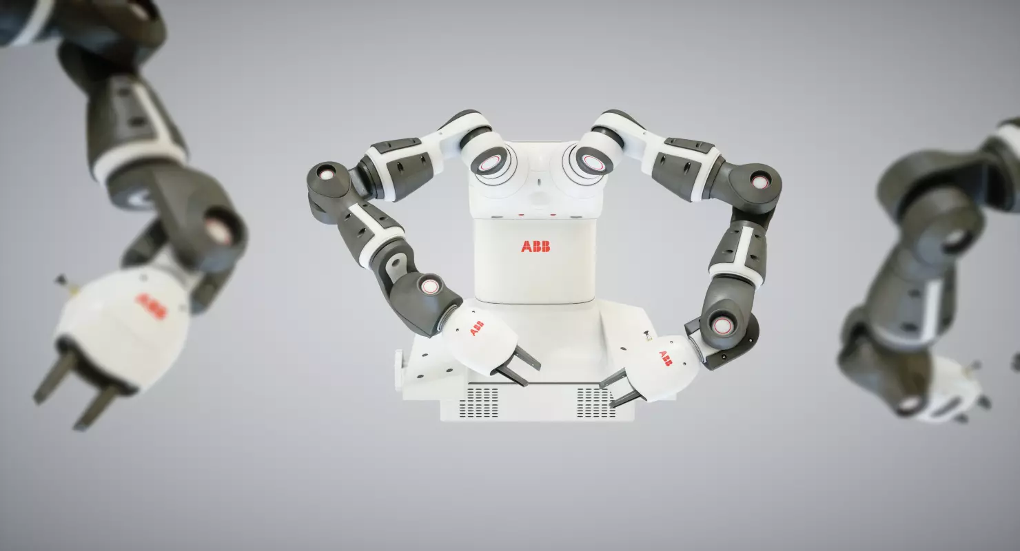 Robot Yumi Low-poly 3D model_0