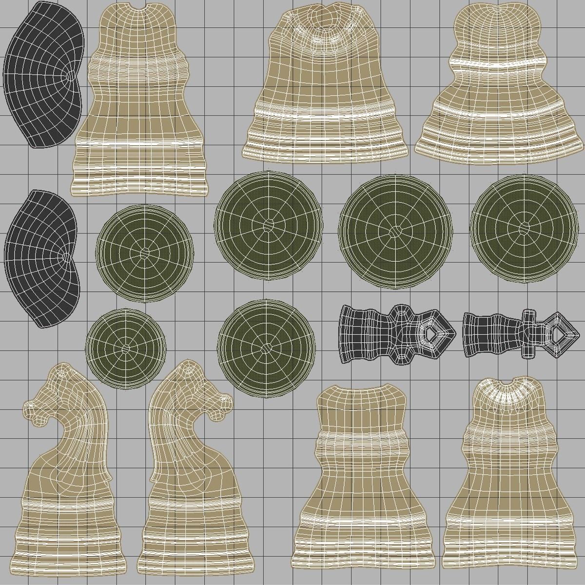 Chees 3D and 3D Print Files Low-poly 3D model_10