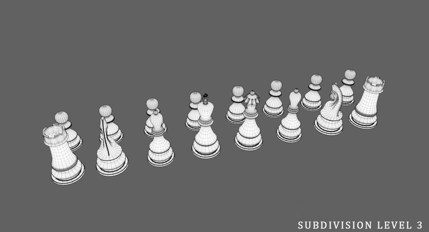 Chees 3D and 3D Print Files Low-poly 3D model_7