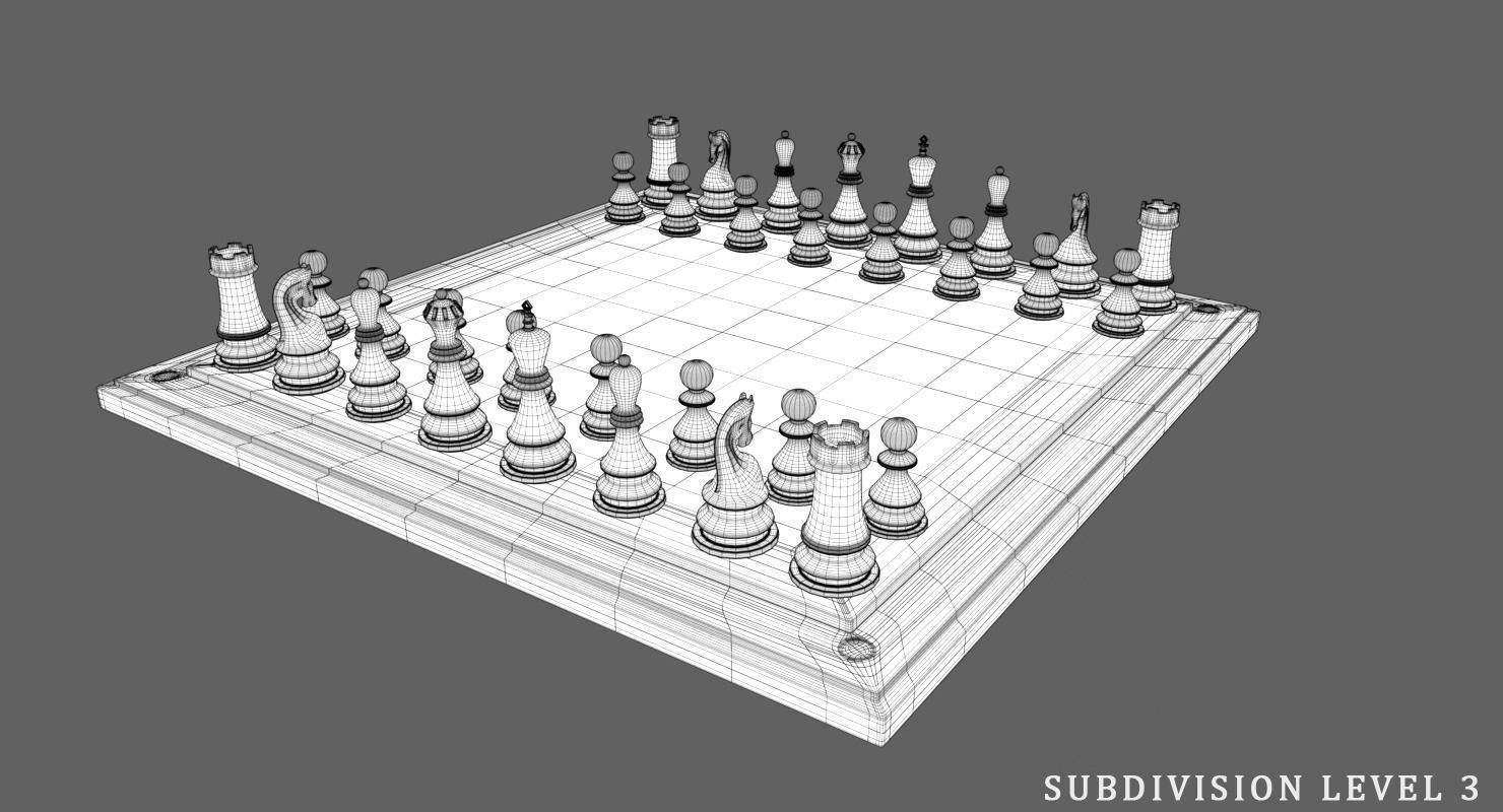 Chees 3D and 3D Print Files Low-poly 3D model_5