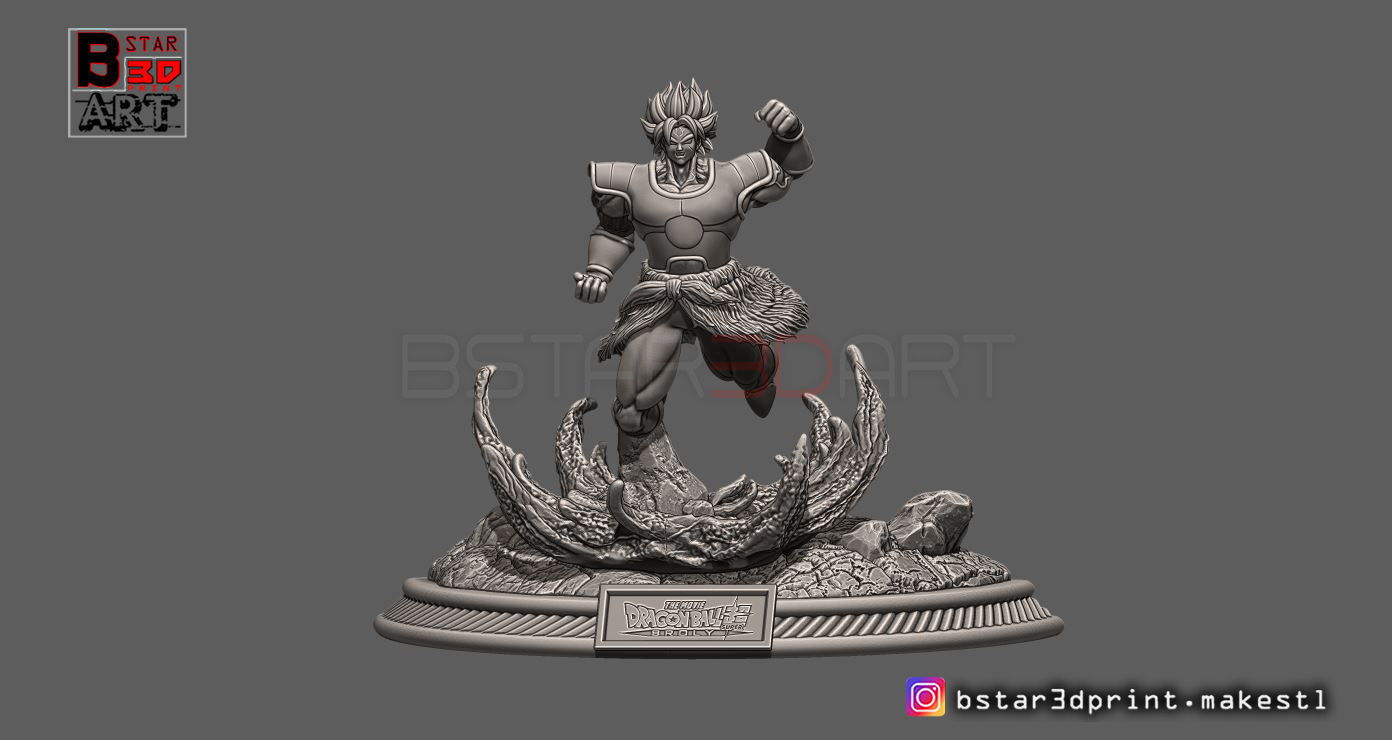 Broly Diorama - from Broly movie 2019 3D print model_23