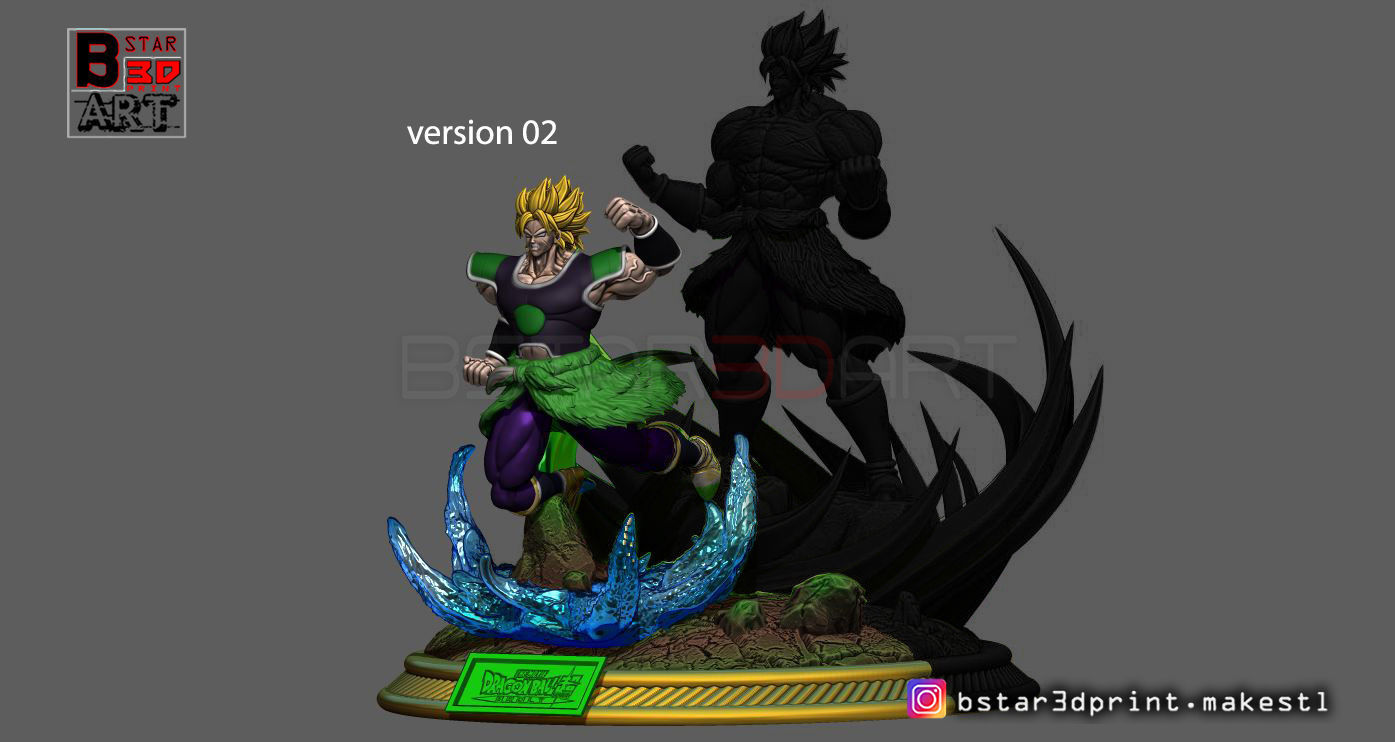 Broly Diorama - from Broly movie 2019 3D print model_21