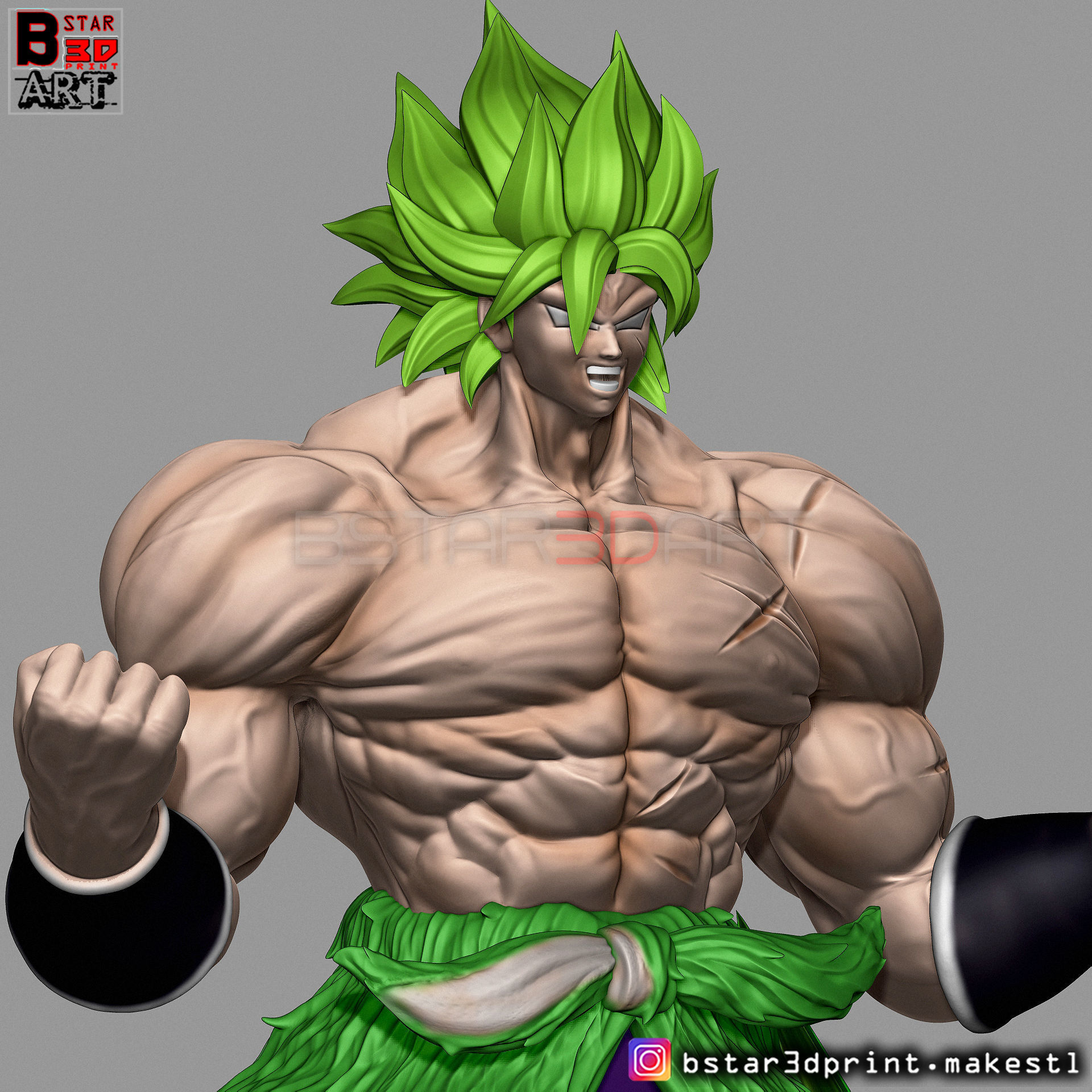 Broly Diorama - from Broly movie 2019 3D print model_54