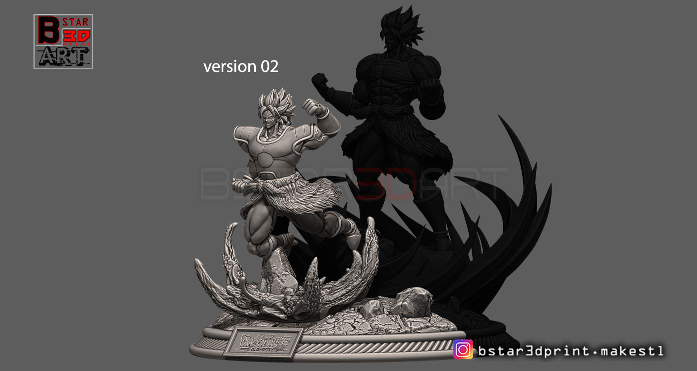 Broly Diorama - from Broly movie 2019 3D print model_22