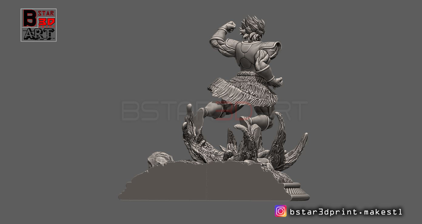 Broly Diorama - from Broly movie 2019 3D print model_27
