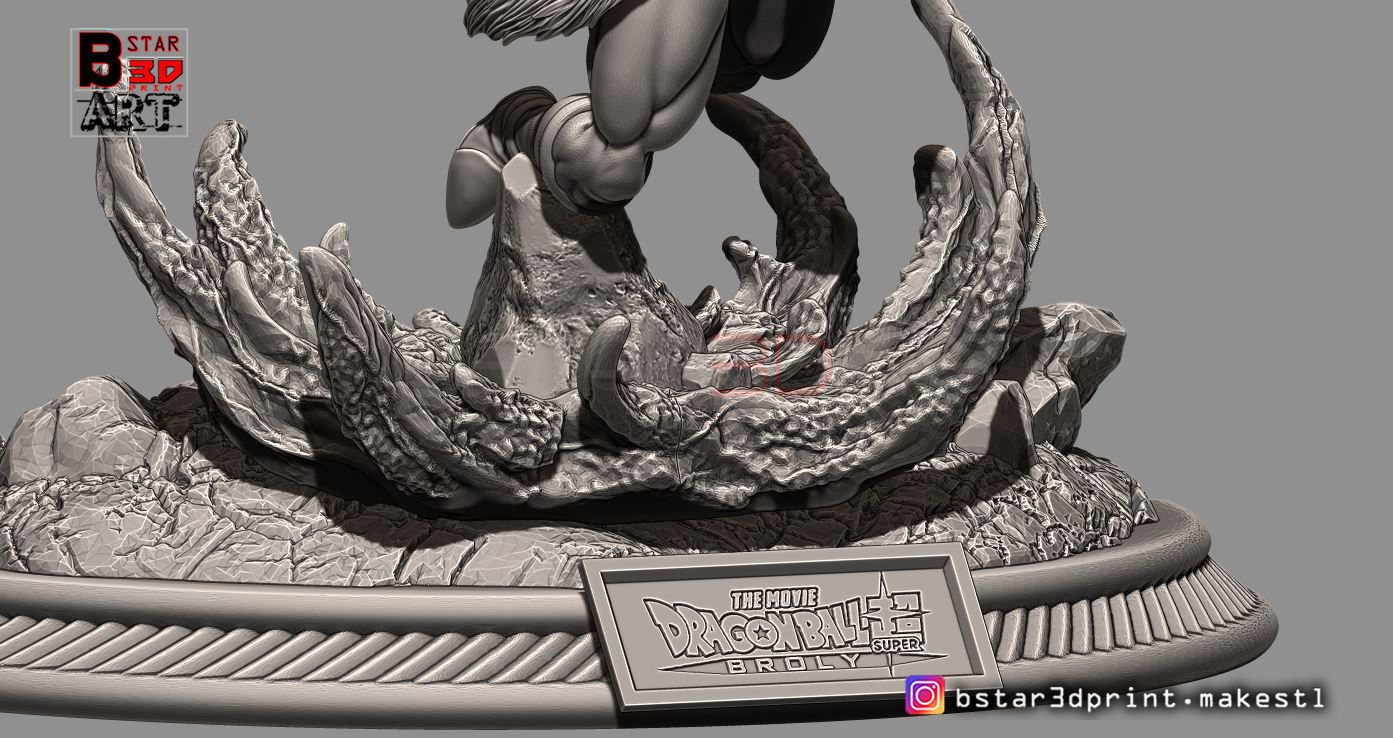 Broly Diorama - from Broly movie 2019 3D print model_33