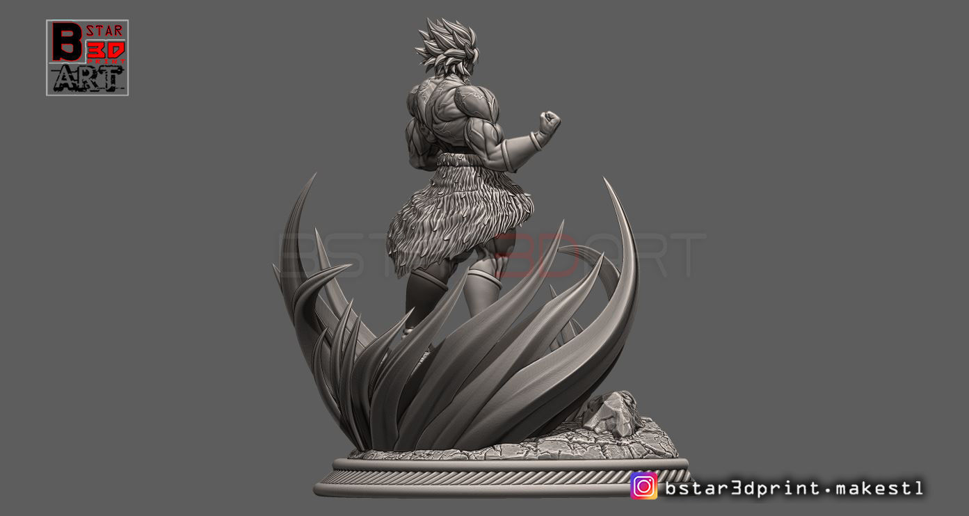 Broly Diorama - from Broly movie 2019 3D print model_12