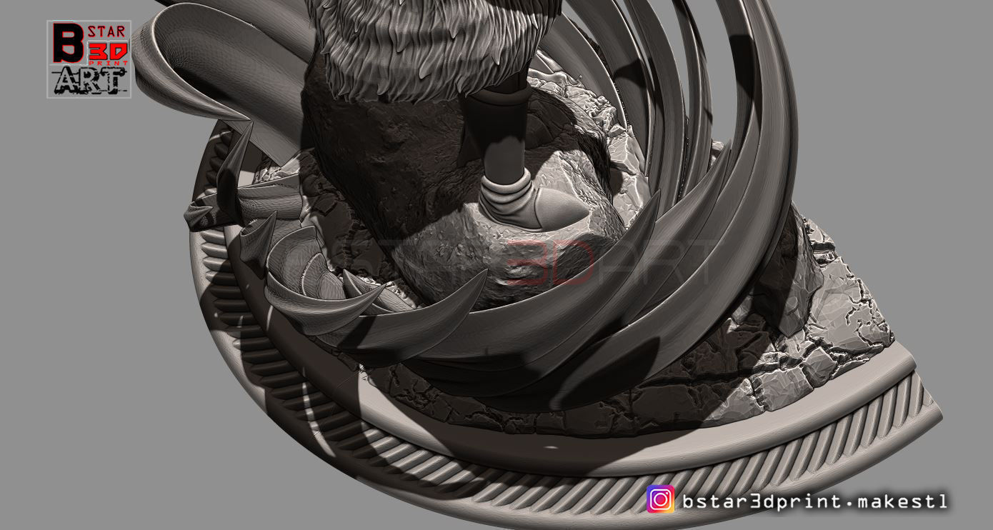 Broly Diorama - from Broly movie 2019 3D print model_19