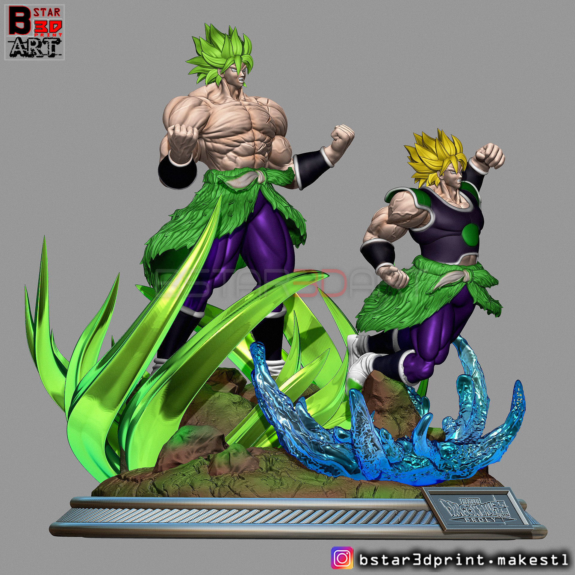 Broly Diorama - from Broly movie 2019 3D print model_53
