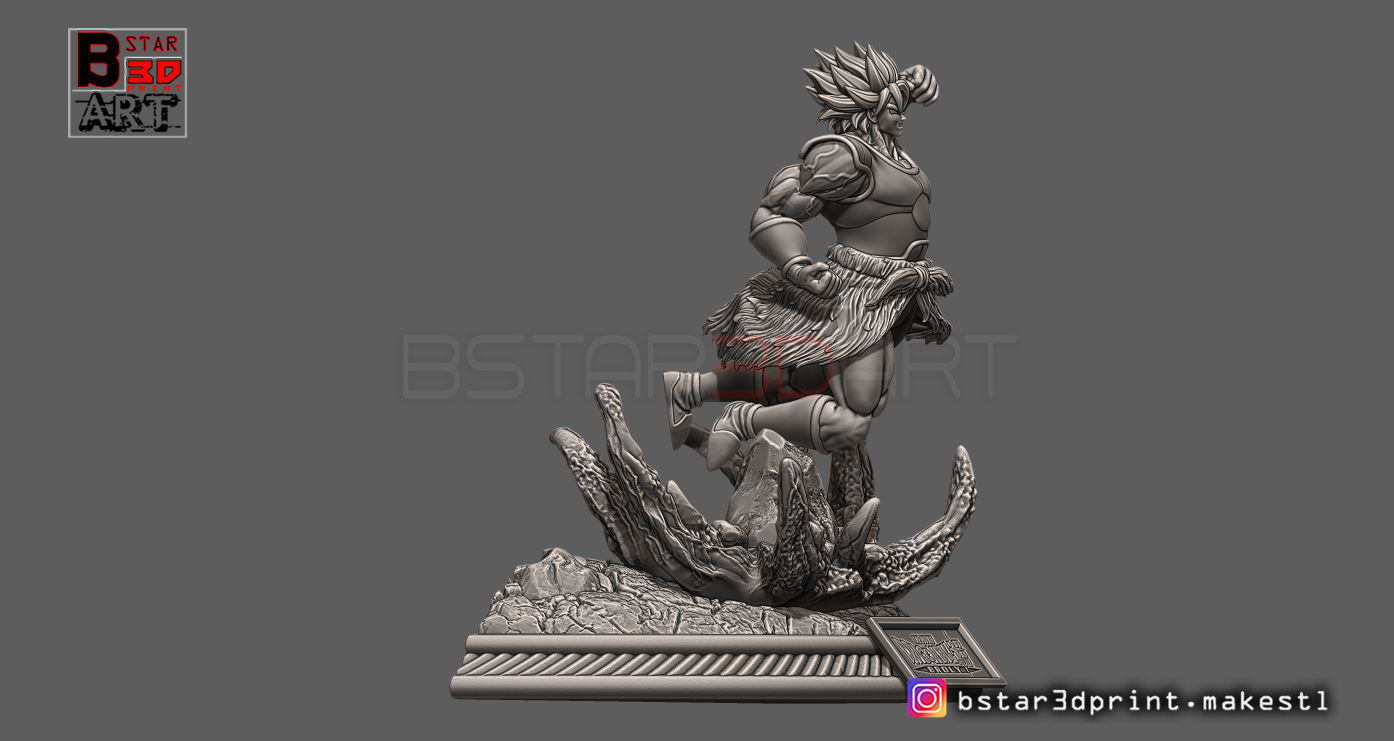 Broly Diorama - from Broly movie 2019 3D print model_28