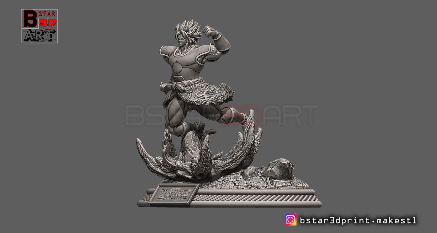 Broly Diorama - from Broly movie 2019 3D print model_24