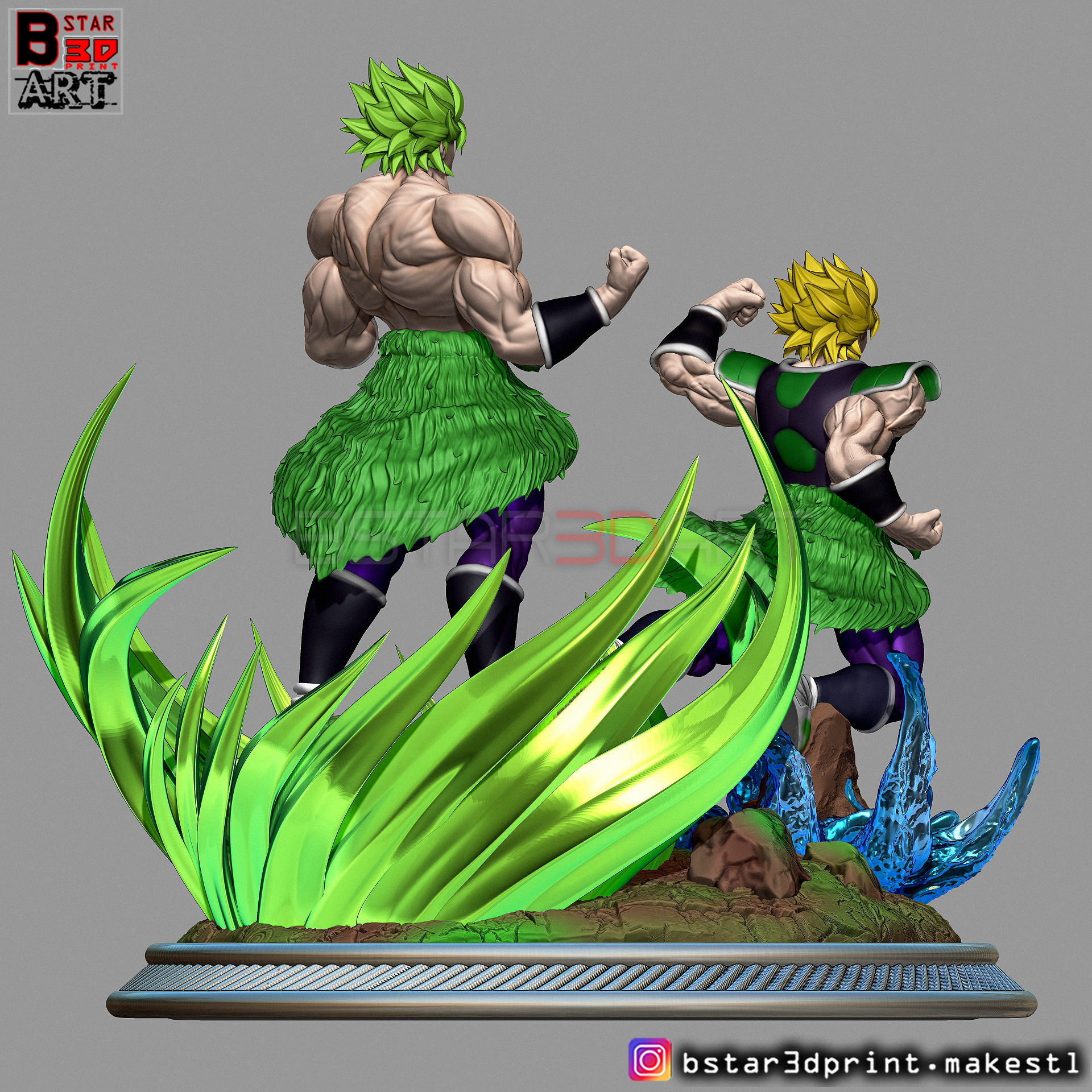 Broly Diorama - from Broly movie 2019 3D print model_49