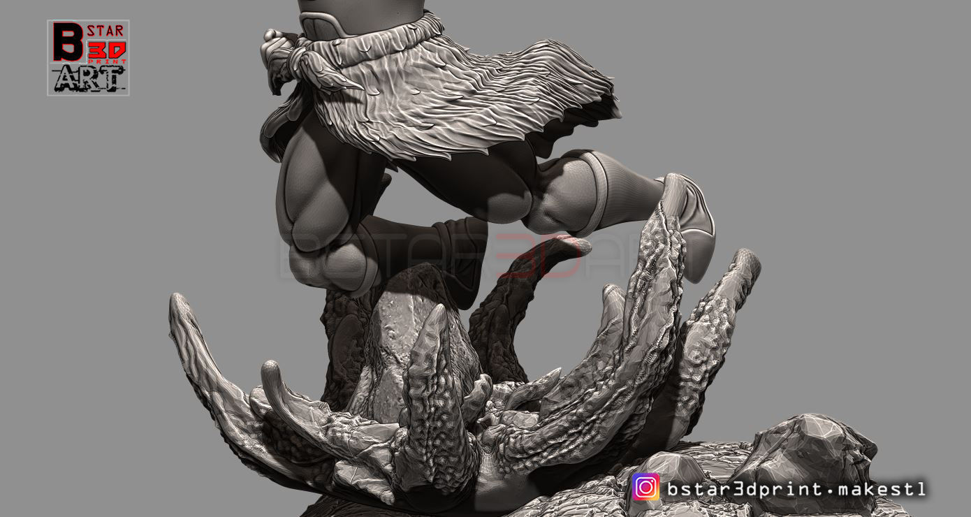 Broly Diorama - from Broly movie 2019 3D print model_32