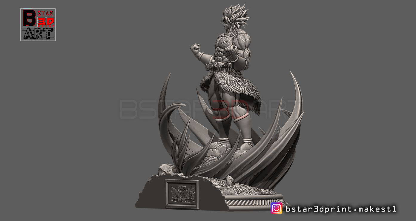 Broly Diorama - from Broly movie 2019 3D print model_8