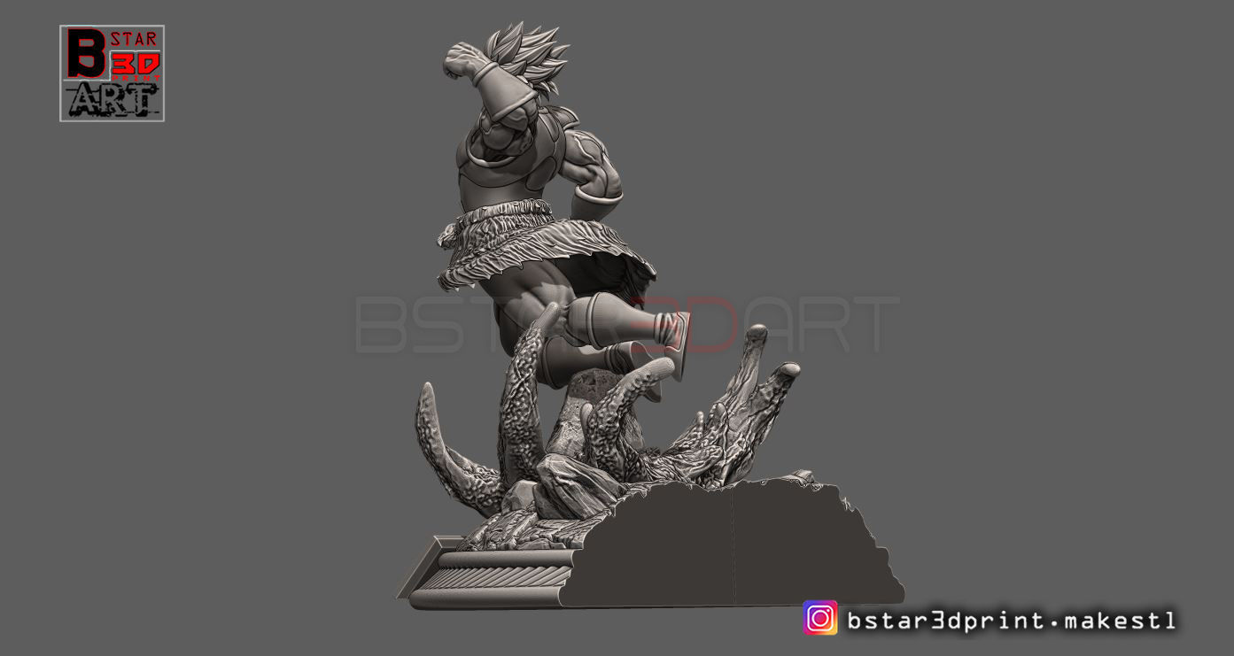 Broly Diorama - from Broly movie 2019 3D print model_26