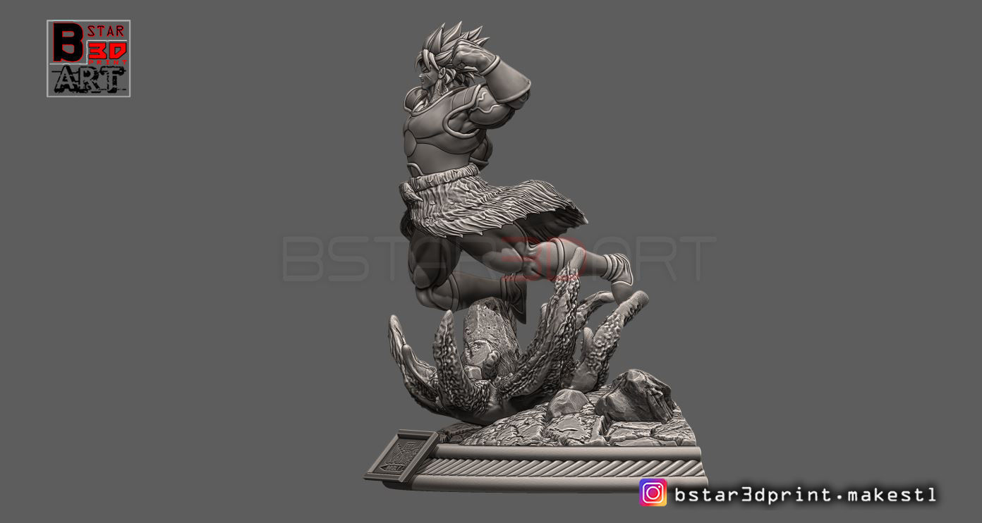 Broly Diorama - from Broly movie 2019 3D print model_25