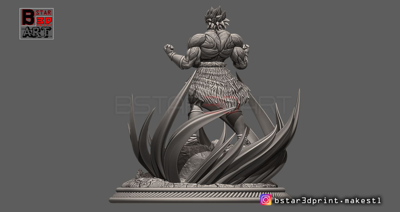 Broly Diorama - from Broly movie 2019 3D print model_10