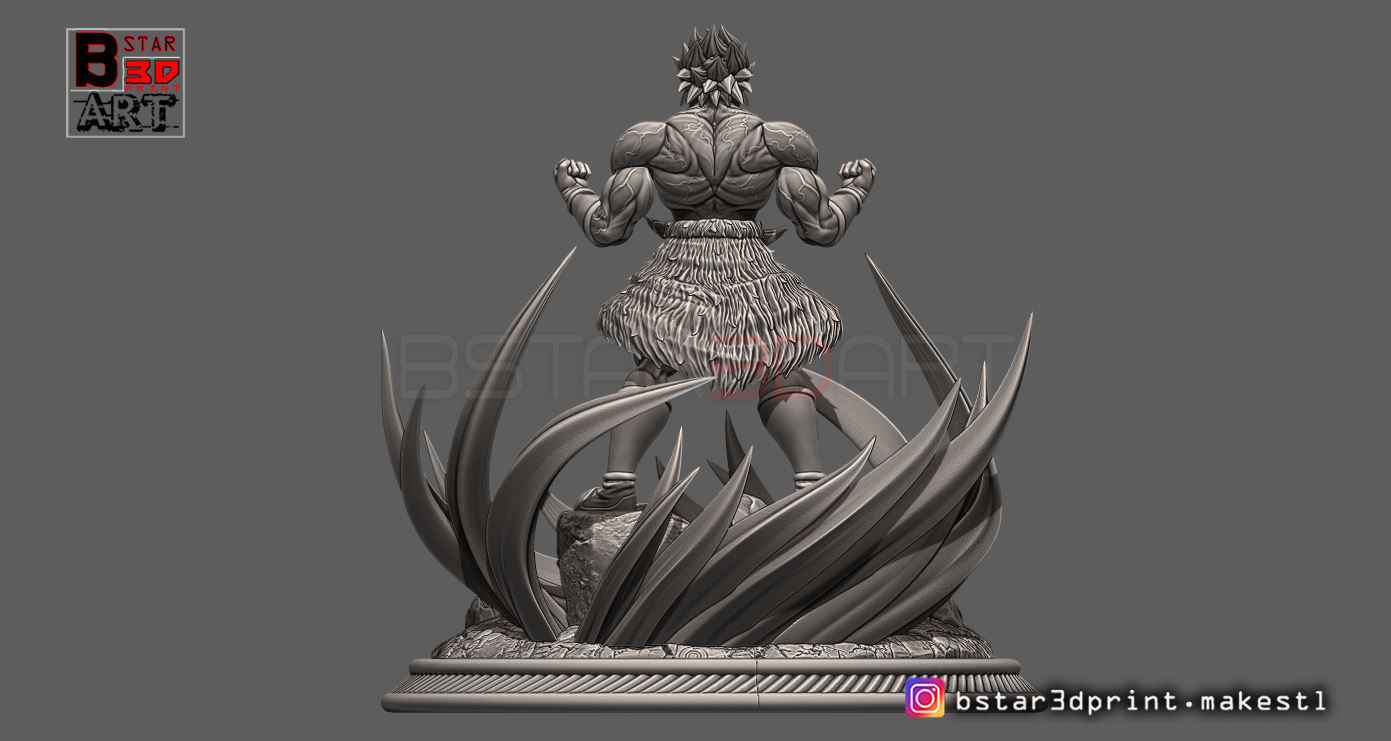 Broly Diorama - from Broly movie 2019 3D print model_11