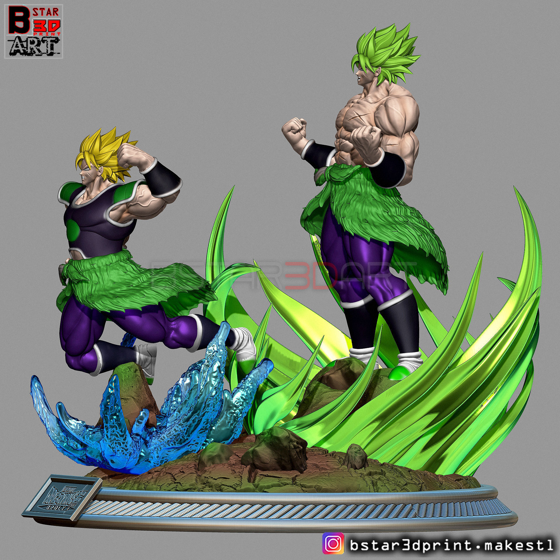 Broly Diorama - from Broly movie 2019 3D print model_51