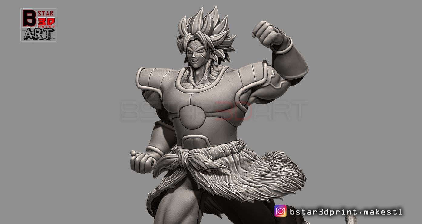 Broly Diorama - from Broly movie 2019 3D print model_30