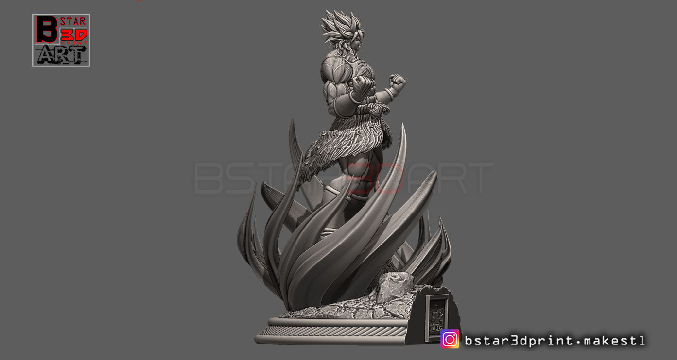 Broly Diorama - from Broly movie 2019 3D print model_13