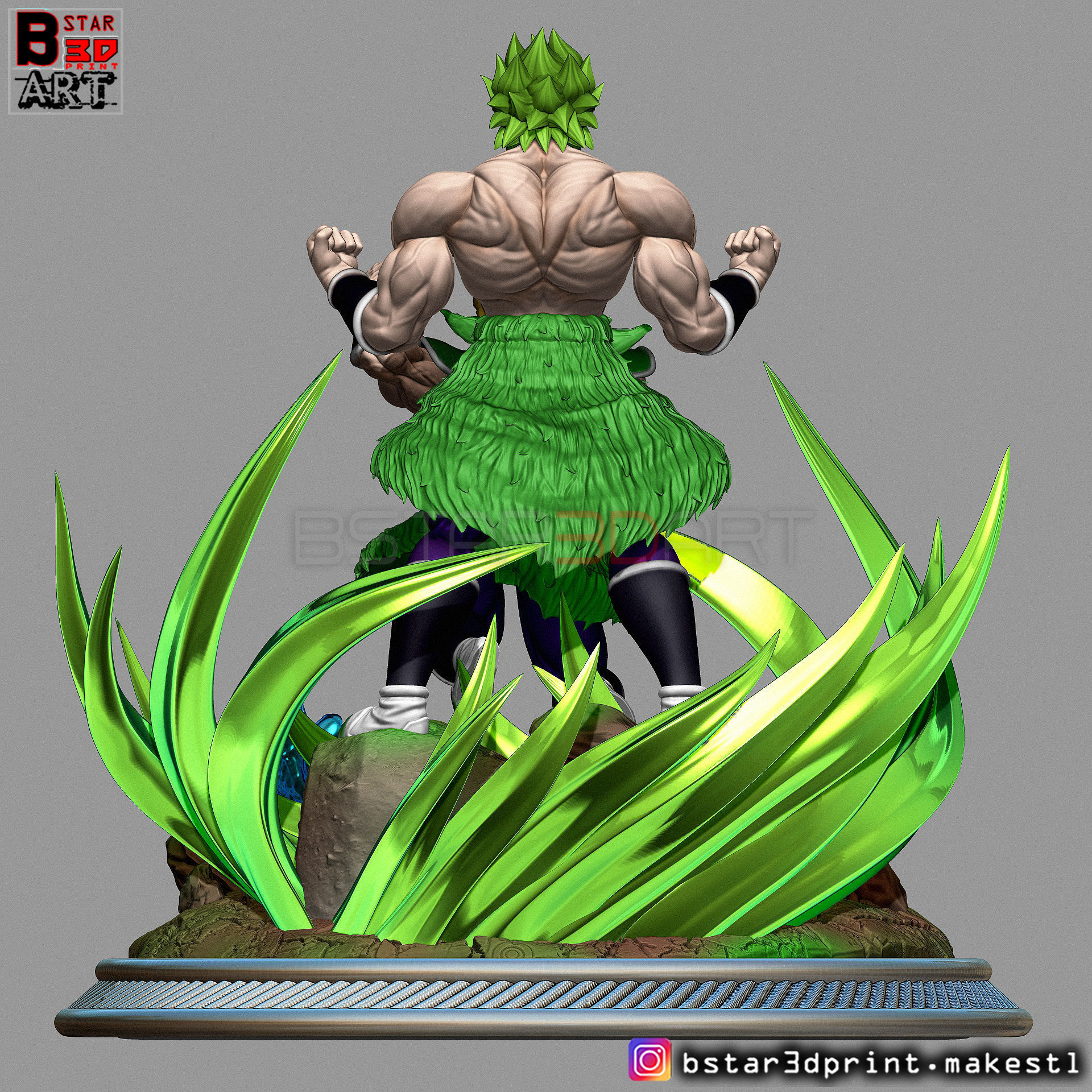 Broly Diorama - from Broly movie 2019 3D print model_50
