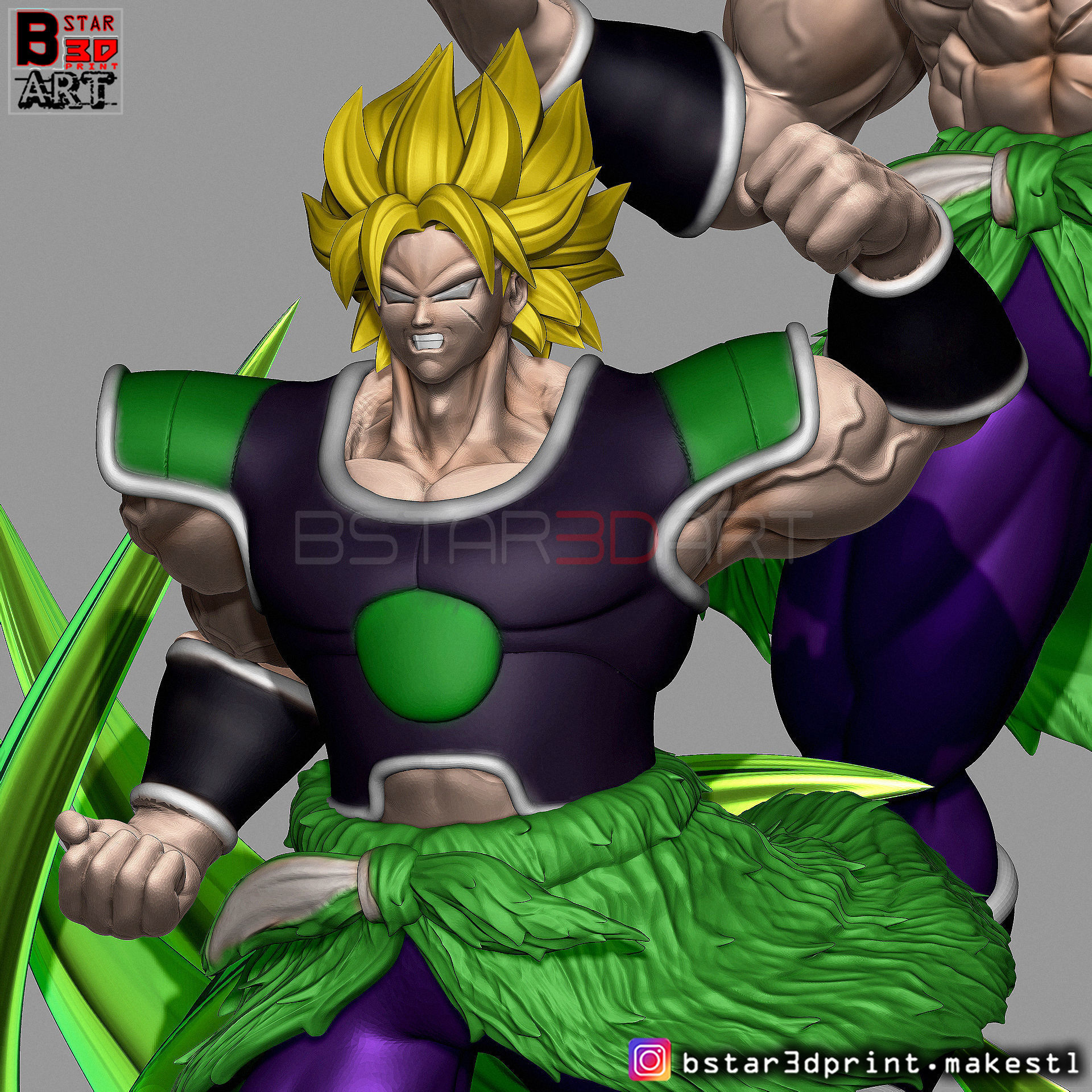 Broly Diorama - from Broly movie 2019 3D print model_52