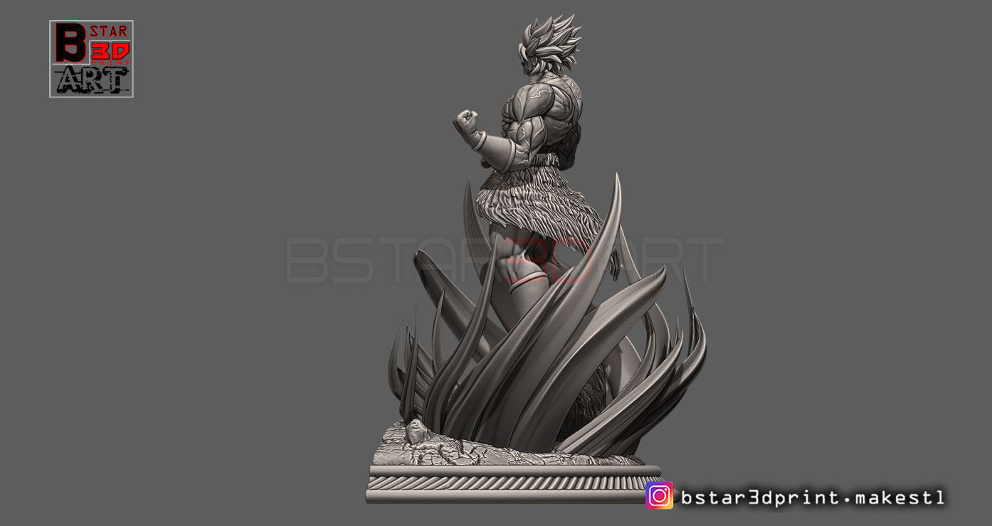 Broly Diorama - from Broly movie 2019 3D print model_9