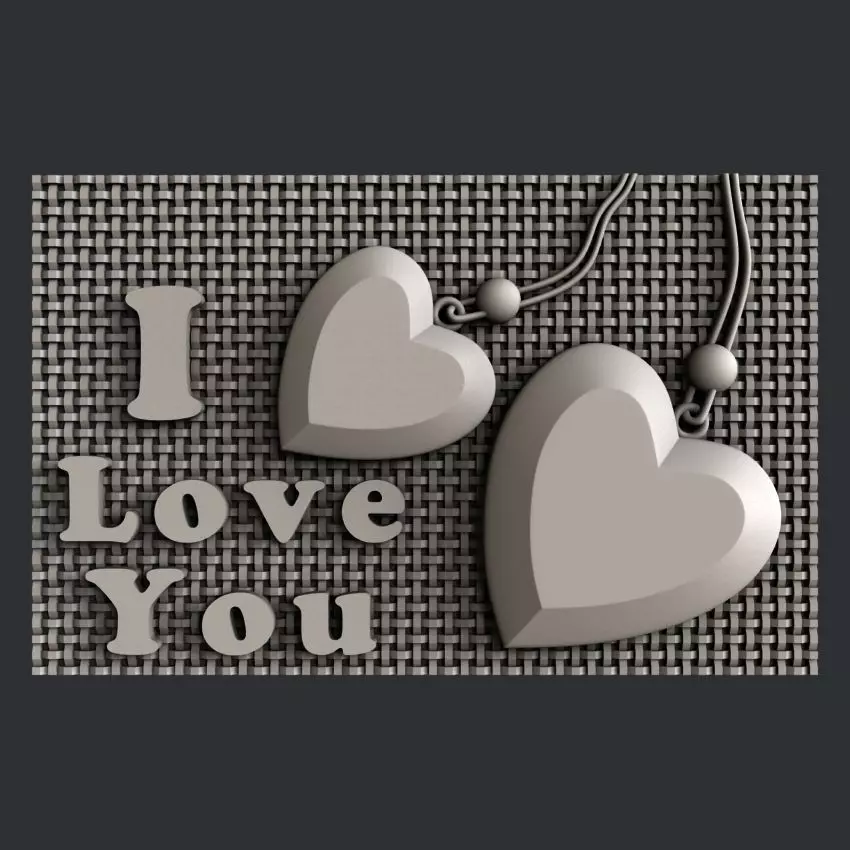 3d STL models for CNC router Love 3D model