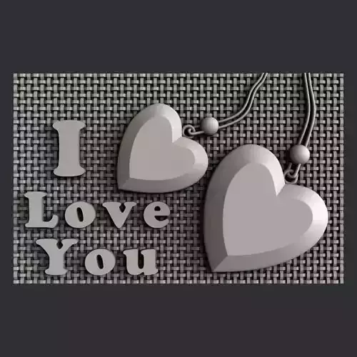 3d STL models for CNC router Love 3D model