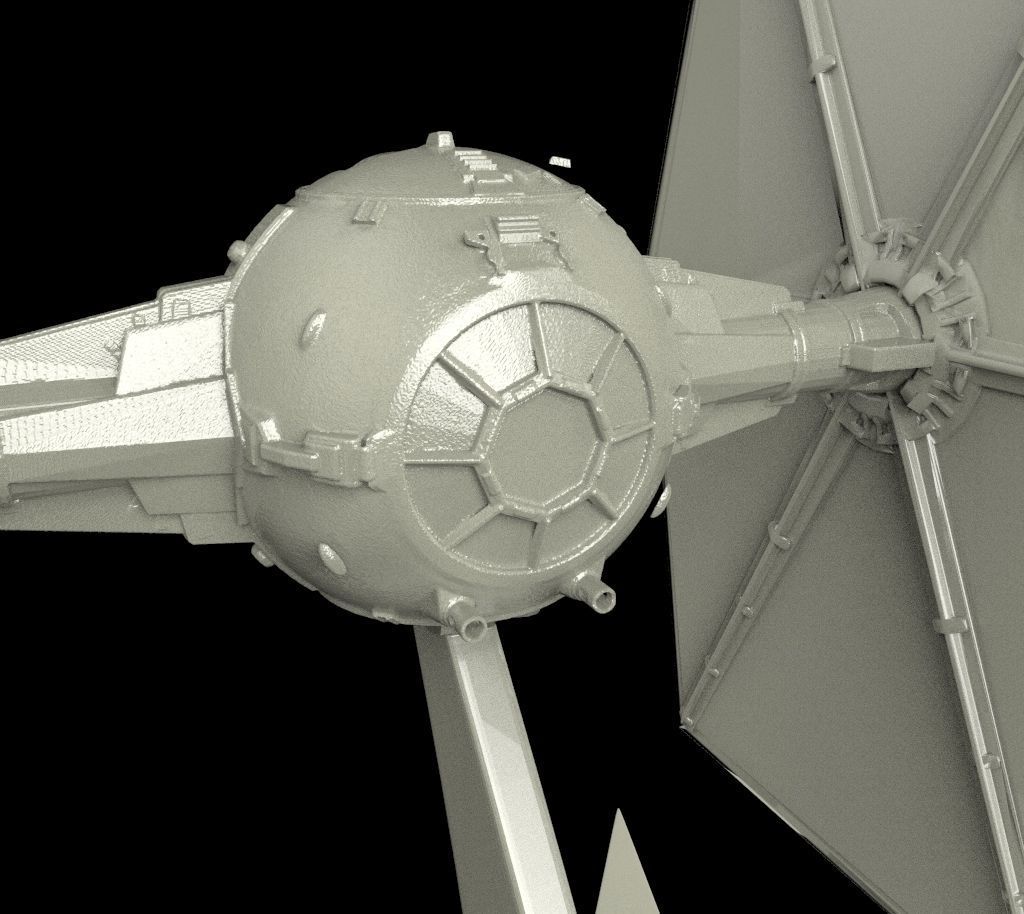 TIE-Fighter for 3D printing 3D print model_1