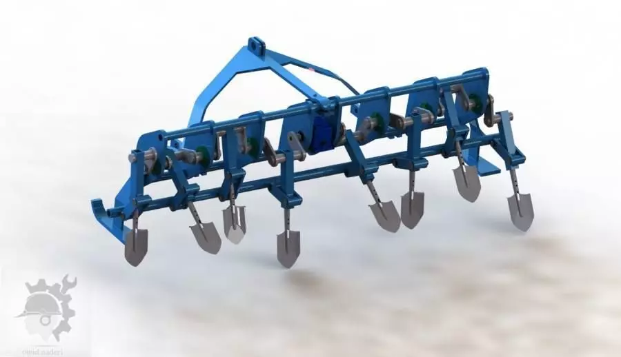 spading machine - 3d model 3D model