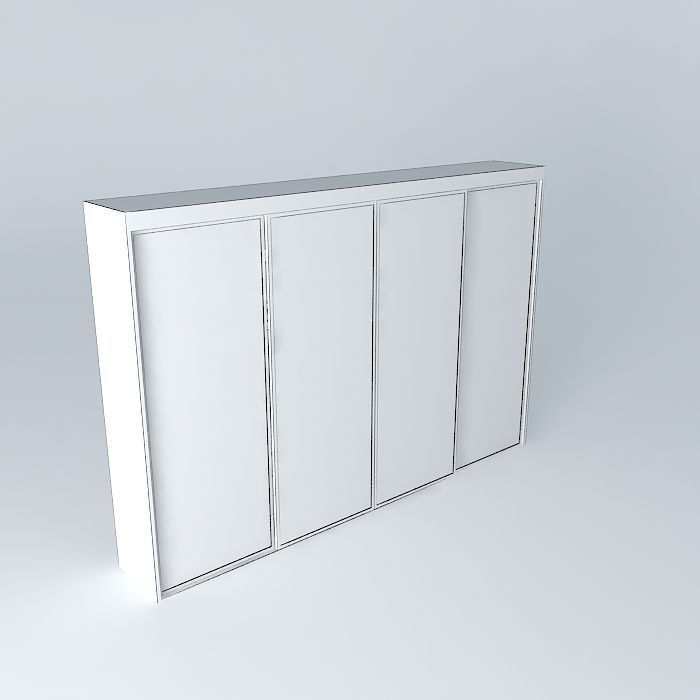 Detailed closet with clothes and boxes Free 3D model_3