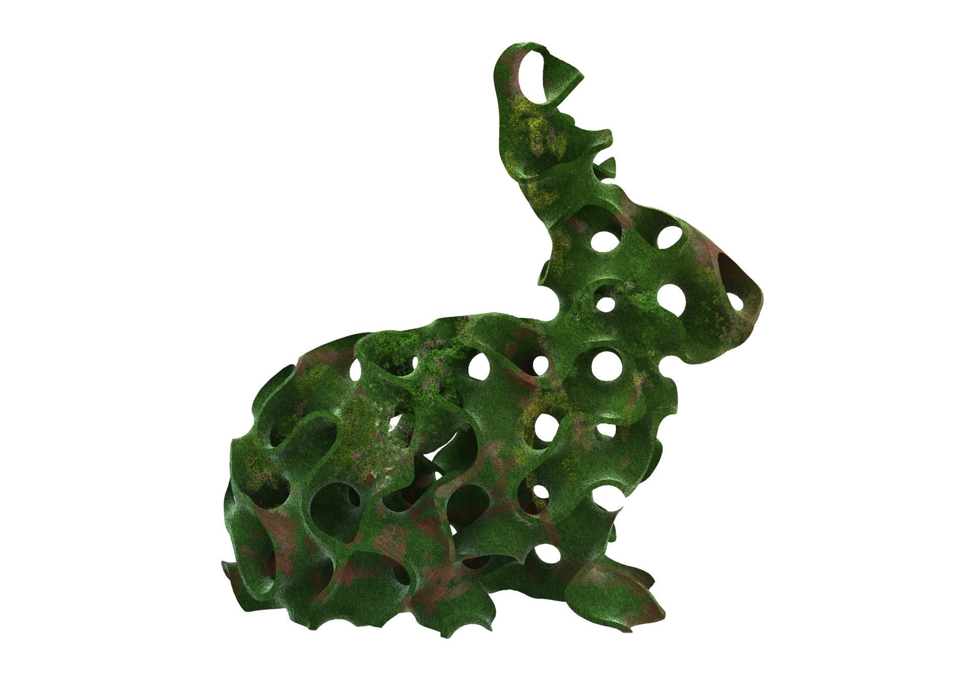 Gyroid Rabbit Model - Minimal Surface 3D print model_2