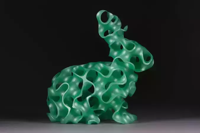 Gyroid Rabbit Model - Minimal Surface 3D print model