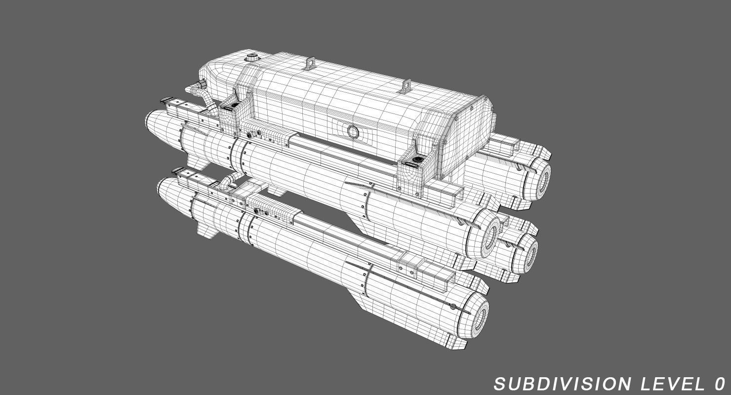 Drone Predator 3D model_25