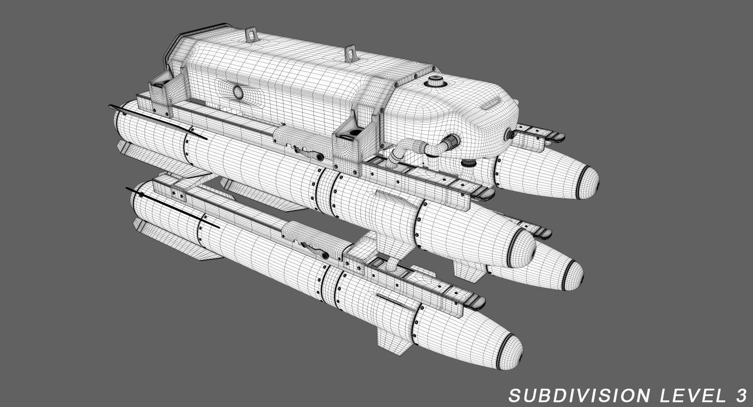 Drone Predator 3D model_24