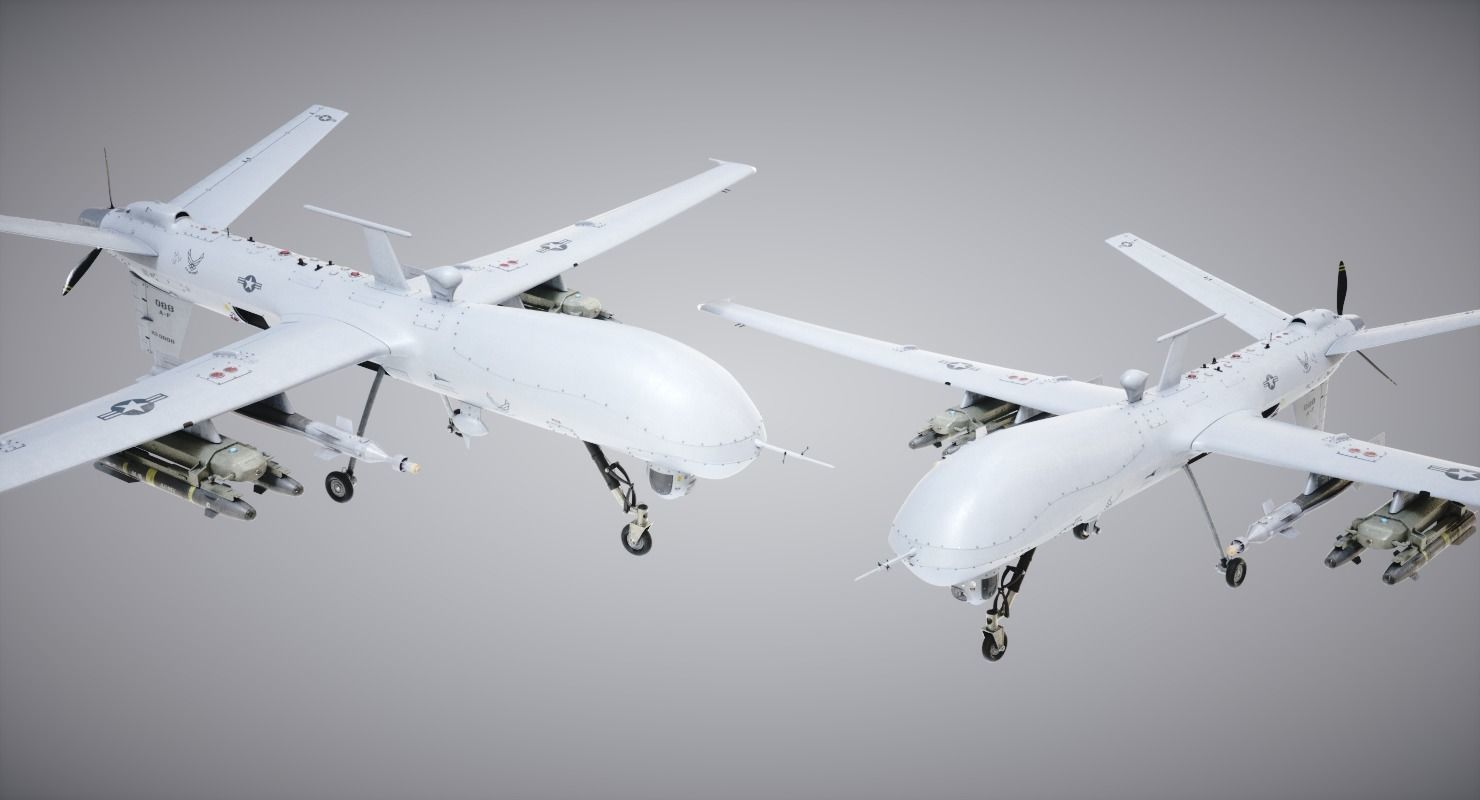 Drone Predator 3D model_10