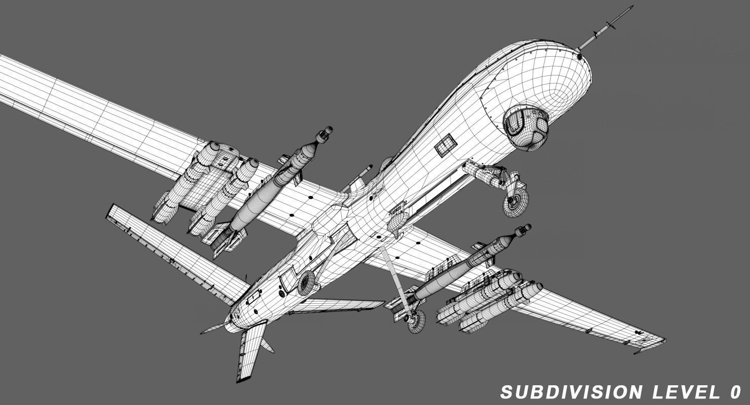 Drone Predator 3D model_21