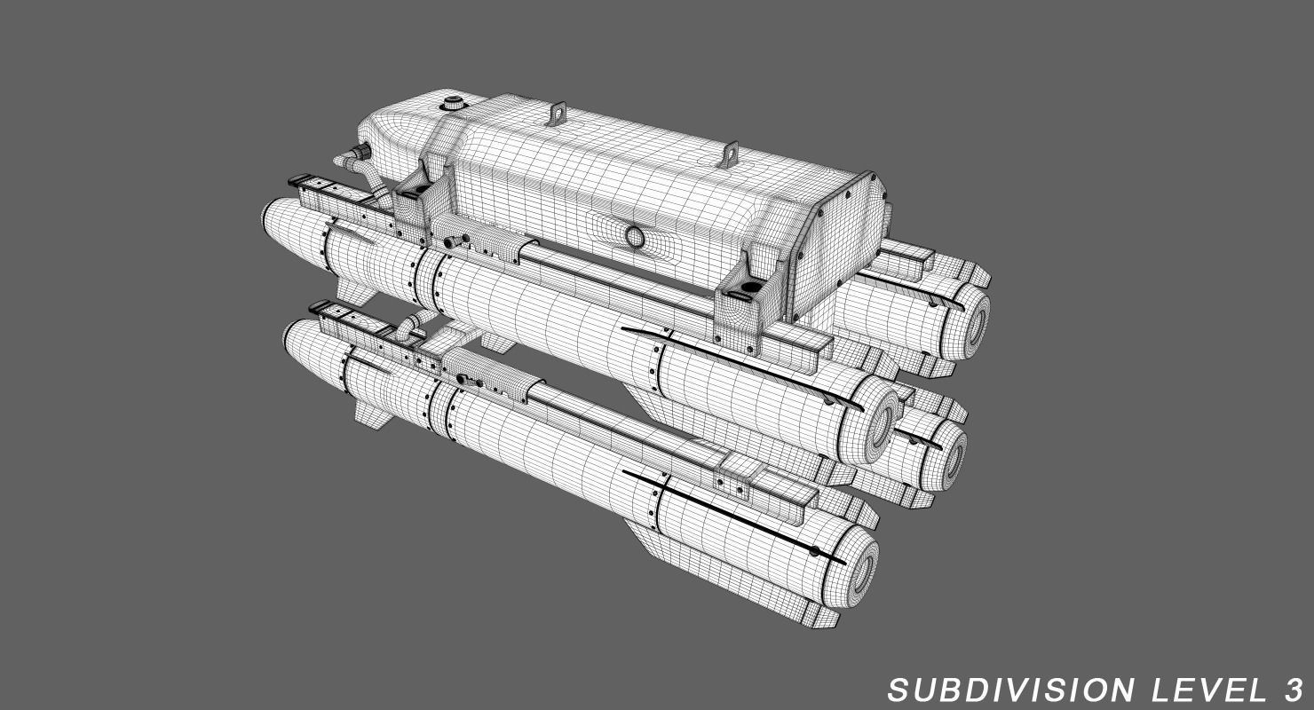 Drone Predator 3D model_26